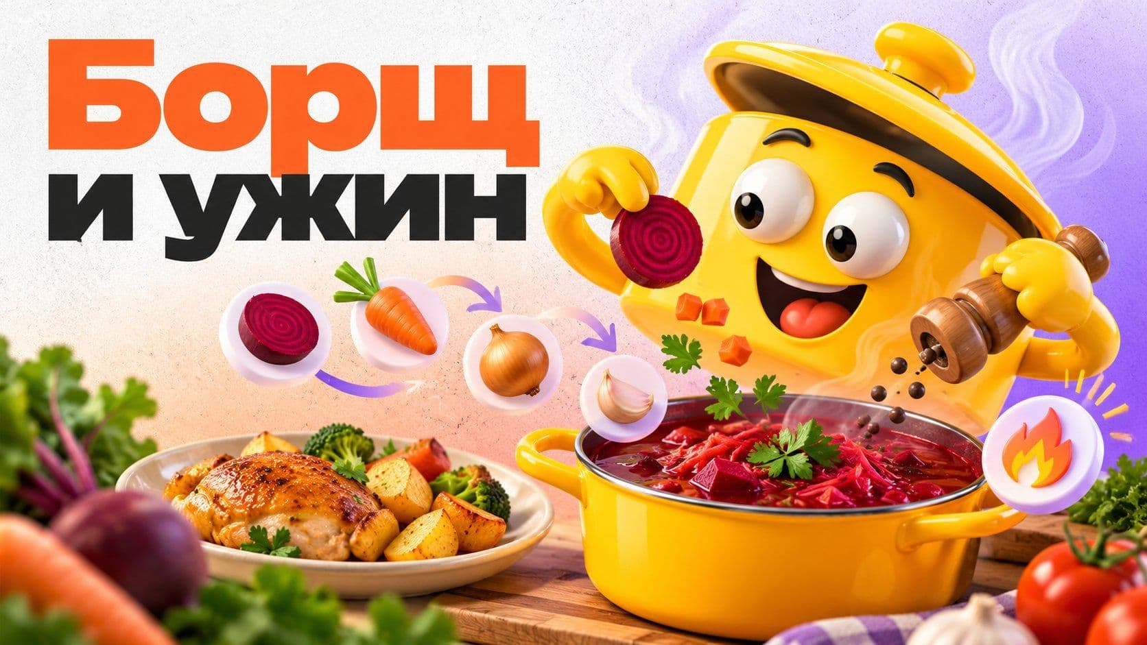 Грок рецепт: ужин из того, что есть, и классический борщ в LibraChat
