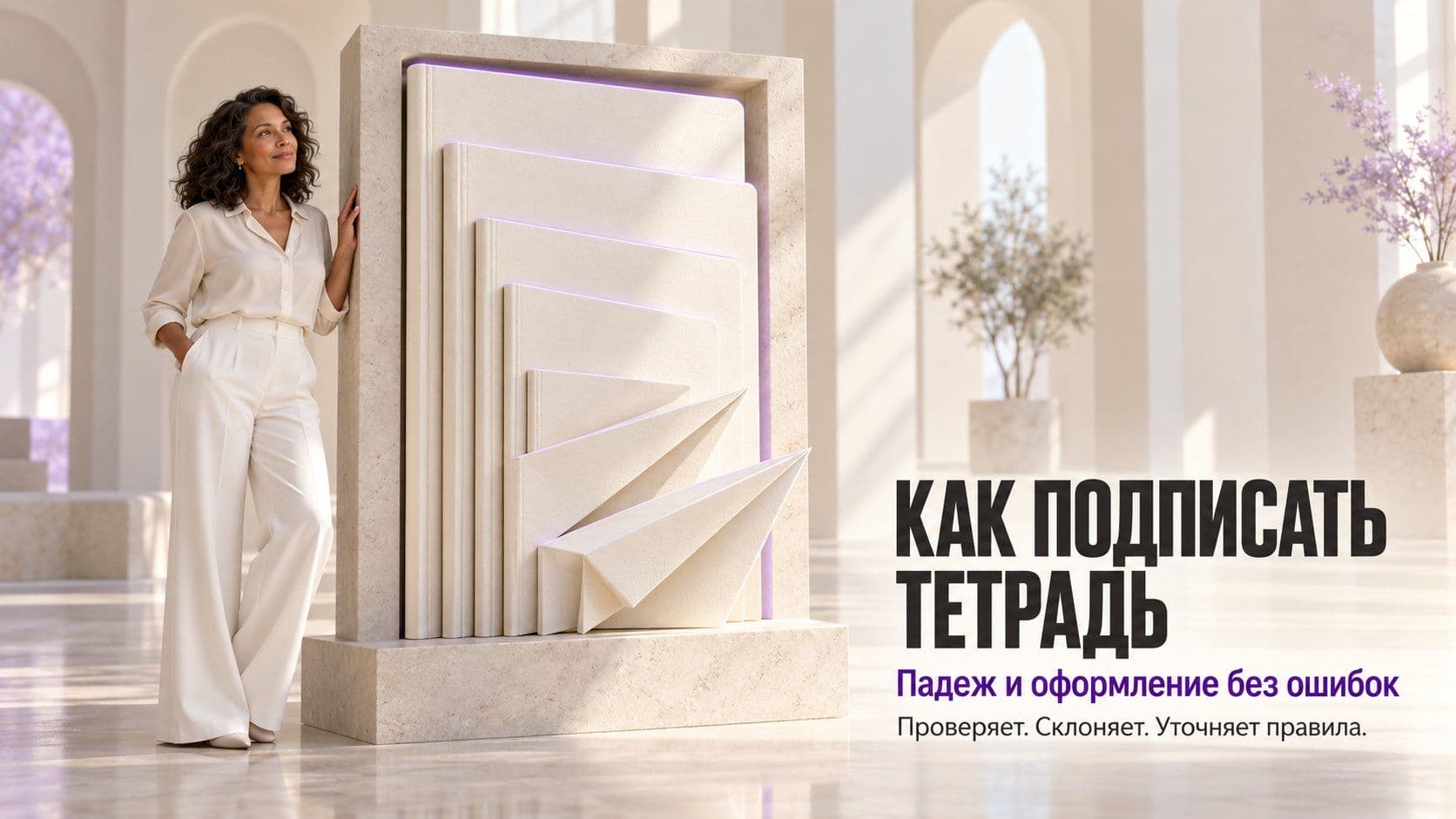 Как написать «Контрольная работа» и подписать тетрадь: падеж, дата, образец