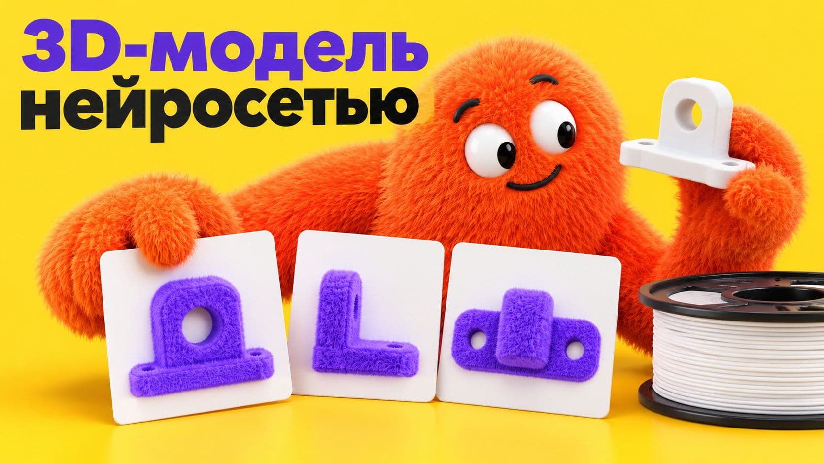 Нейросеть и 3д модель: код для печати и референс в трёх проекциях
