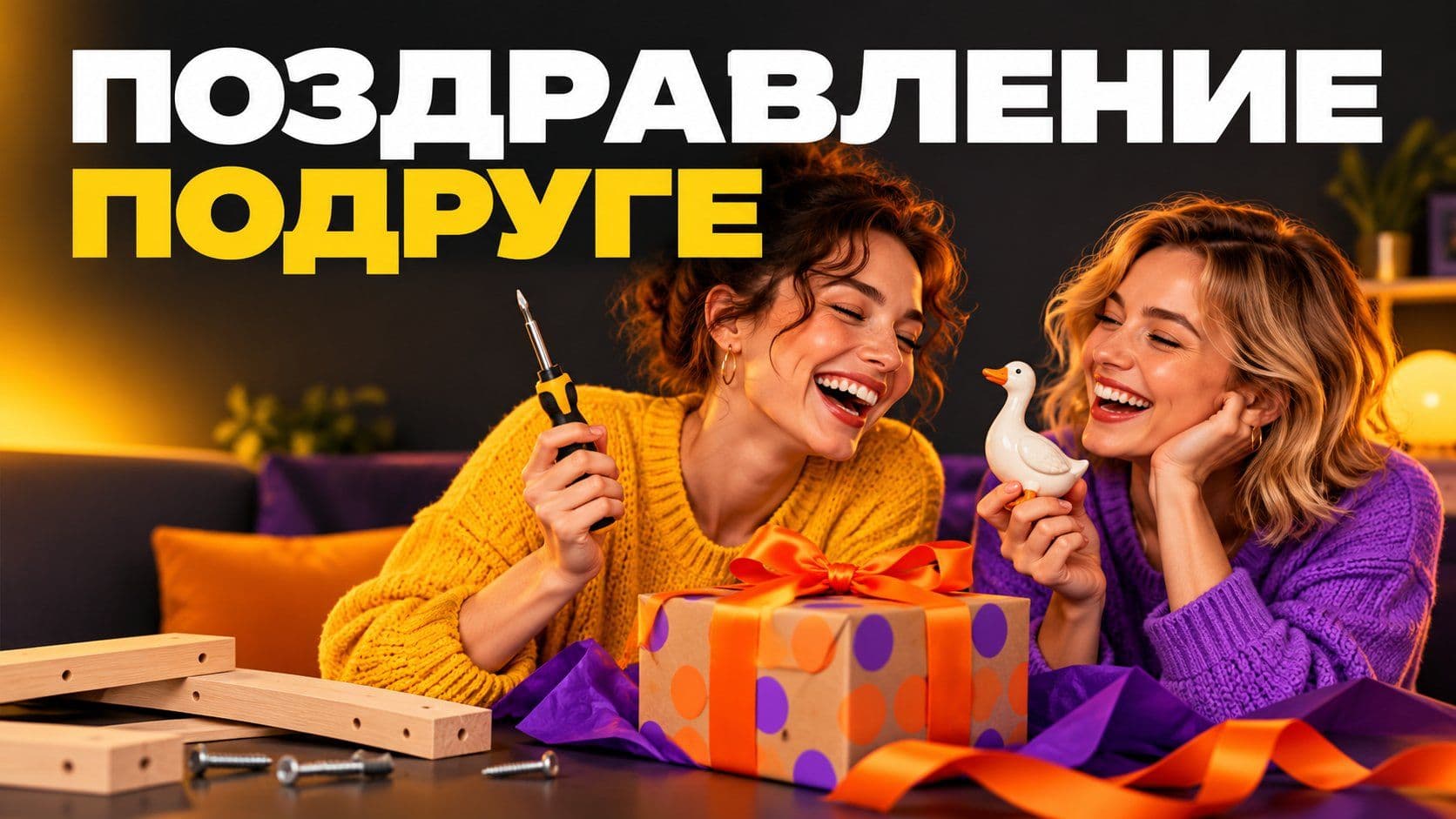 Нейросеть пишет поздравление подруге: две общие шутки вместо «счастья»